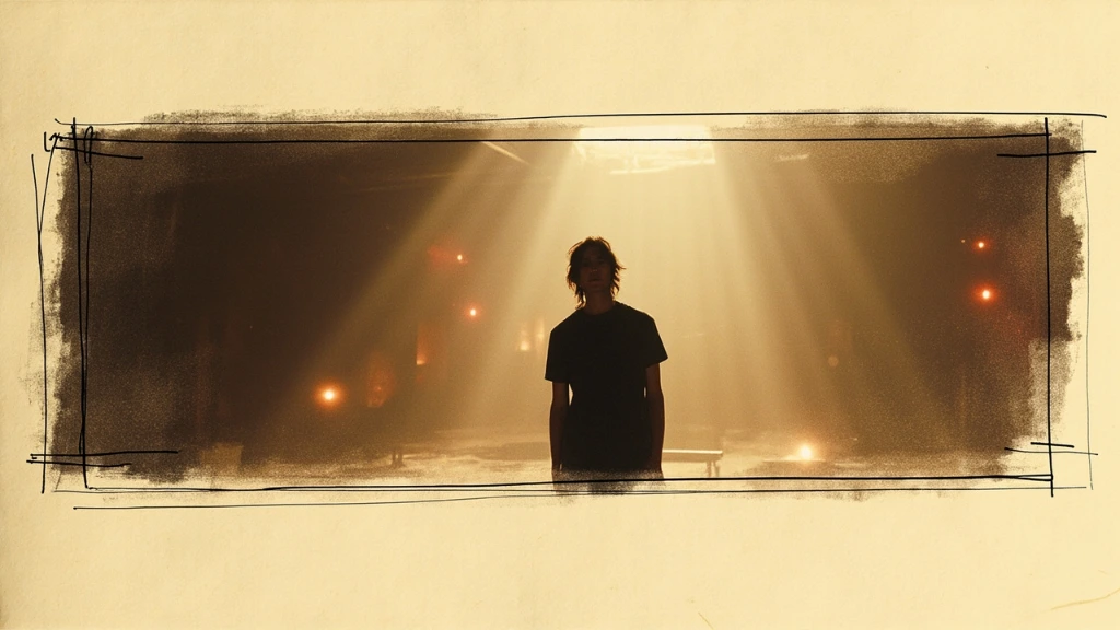 Music video storyboard template, 2.39:1 anamorphic panel